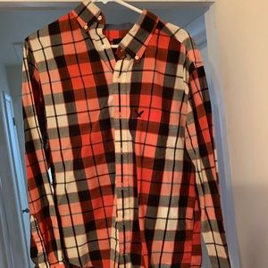 American eagle plaid button down